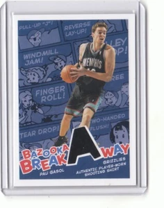 04/05 2004-05 Bazooka Breakaway Trikot #PG Pau Benzin Memphis Grizzlies - Bild 1 von 2
