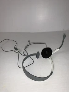Xbox 360 Communicator White/Gray Headband Headset - Picture 1 of 4