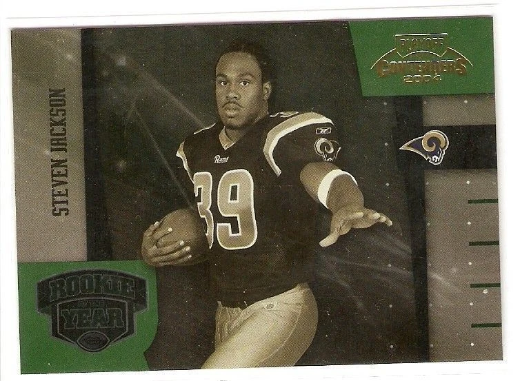 STEVEN JACKSON RC 2004 PLAYOFF CONTENDERS NOVATO DEL AÑO SERIE #/2000 RAMS Foto 1 de 1