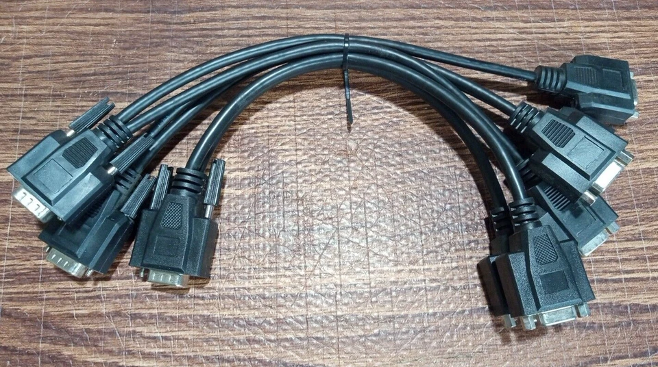 VGA Splitter Cable 1Ft 1 Male to 2 Female VGA Monitor Adapter Y Cable Set Of 3 - Image 1 of 4