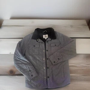 Shaun White Gray Quilted Jacket Button Coat Youth Sz XL 16 Grey - Picture 1 of 5