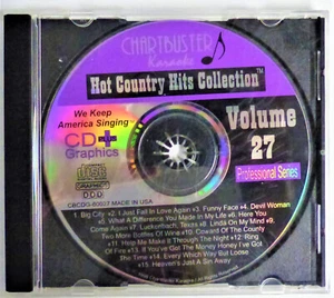 KARAOKE  CD+G: Hot Country Hits Collection - Volume 27 - CHARTBUSTER #60027 - Imagen 1 de 2
