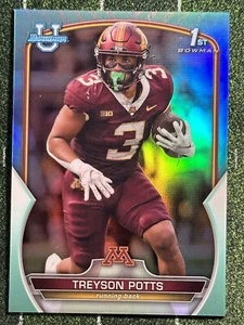 Treyson Potts 1st Bowman /299 2022 Bowman University Chrome #97 Aqua Penn State - Picture 1 of 2