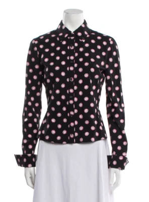 Blusa Miu Miu Abotonada Excelente Estado Usada - M Foto 1 de 4