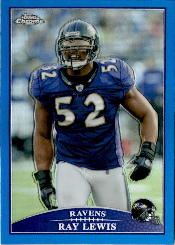 2009 Topps Chrome #TC109 Ray Lewis Blue Refractors