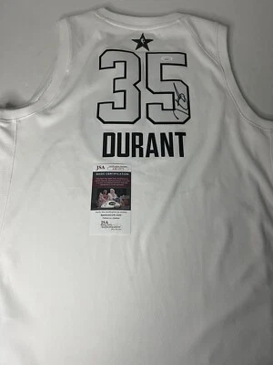 Kevin Durant Autographed Signed Golden State Warriors All Star Jersey- JSA COA! - Image 1 of 4