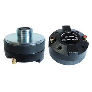 Dual 1.35" 2000W 34MM Titanium Screw-On Horn Driver Tweeters For Audio Speaker - Picture 1 of 12