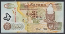 (BN-0082) 2003 Zambia 500 Kwacha, Polymer Note - UNC