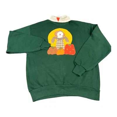 Sudadera De Colección Jerzees Cuello Alto Espantapájaros Calabaza Otoño Otoño Mujeres Grande Foto 1 de 4