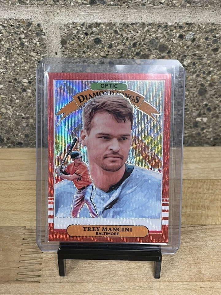 2019 Panini Donruss Optic Diamond Kings Red Wave Prizm Trey Mancini #5 - Image 1 of 2