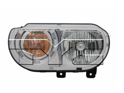 Комплект левосторонних галогенных фар TYC NSF для моделей Dodge Challenger 2008-2014 годов выпуска - Изображение 1 из 3