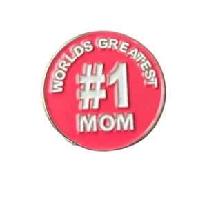 WORLDS GREATEST MOM GOLF BALL MARKER - Picture 1 of 1