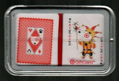 TARGET Mini Playing Cards in Metal Tin ( 2007 ) Gift Card ( $0 ) - Image 1 of 2