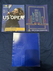 SERENA WILLIAMS FINAL MATCH OFFICIAL 2022 US OPEN DAILY PROGRAM 9/2/2022+MORE - Picture 1 of 5