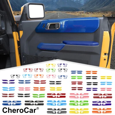 Optional Car Door Handle Panel Frame Decor Cover Trim Kit for Ford Bronco 2021+ Foto 1 de 2