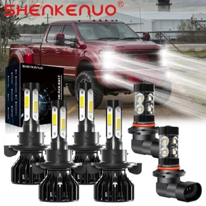 For Ford F250 F350 F450 2005-2019 4Side 6x White LED Headlights Fog Light Bulbs - Picture 1 of 10