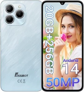 FOSSiBOT S2 Handy Smartphone Ohne Vertrag 20GB+256GB 6,72 Zoll 4G NFC 50MP Blau - Bild 1 von 12