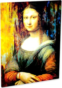 Mona Lisa Wall Art Print Signed Aluminum - Pop Wall Art Home Decor AC - Picture 1 of 8