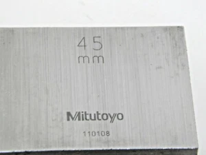 MITUTOYO GAGE BLOCK 45MM - Picture 1 of 1