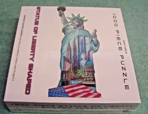 Statue of Liberty Puzzle Shaped 1000 Piece Puzzle Made in the USA, SEALED - Picture 1 of 2