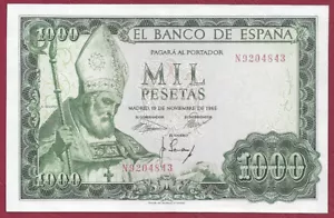 España/España 1000 Pesetas P-151 (1965) Serie N XF+ - Imagen 1 de 2