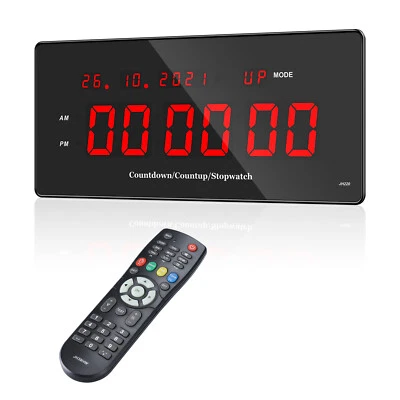 SeeSii Fitness Timer 2" Wall Clock with Remote Down/Up for Home - Bild 1 von 4