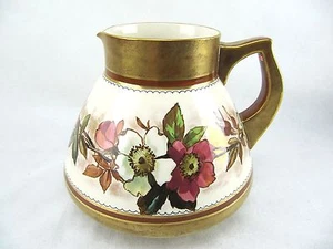 Antigua jarra de sidra - pintada a mano en limusina en blanco - cometa marca fecha 1879 - Imagen 1 de 8