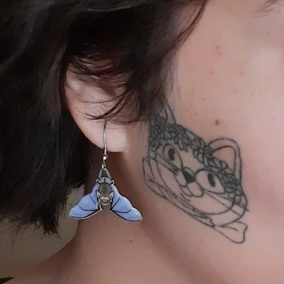 Animales Voladores Góticos Accesorios Punk Distintivos Pendientes Regalos para Mujer Fiesta Foto 1 de 4