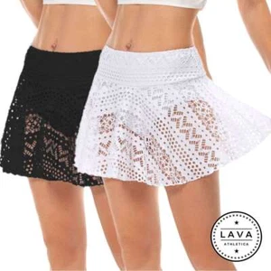 Women Swim Skirt Tankini Bottoms Bikini Sport Yoga Board Beach Crochet Swimwear - Picture 1 of 14