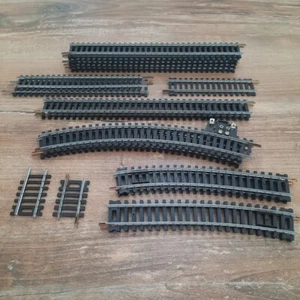 20 Lima HO Rails Train Droits Courbés Alimentation Vintage Modelisme Ferroviaire - Photo 1/9