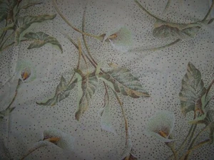 VINTAGE TWIN FLAT CALLA LILY 1981 J.P. STEVENS UTICA COTTON CALE 100% COTTON - Picture 1 of 2