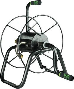 Yard Butler Portable Hose Hanger - Metal Hose Reel, Garden Hose Stand - Silver - Picture 1 of 7