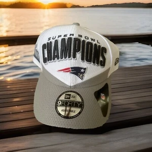 2019 New England Patriots Era 9forty Super Bowl 53 Champions Locker Hat Cap NEW - Picture 1 of 5