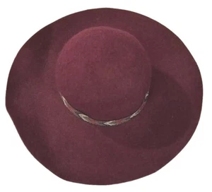 Cappello da spiaggia da donna marrone azteca lana indiana sole mercato mondiale tesa 4 - Foto 1 di 9
