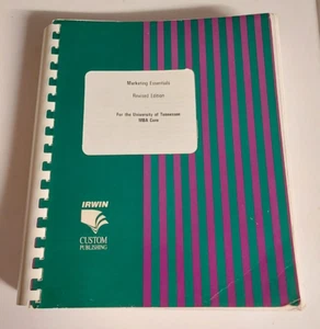 Marketing Essentials irwin Richard D. MBA Core 698 pages University of Tennessee - Picture 1 of 3