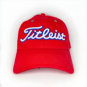 Titleist New Era Hat Red Adjustable Cap Golf Ryder Cup 2016 100% Cotton - Picture 1 of 6