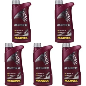 5x1 Litro Original Mannol Aceite Motor Dexron VI Gear Oil Mecanismo Automático - Imagen 1 de 1