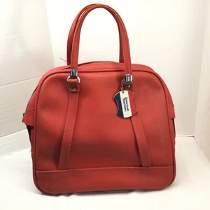 AVOID AIRLINE Luggage FEES Vtg MCM RED 16x15x8" flight personal carryon size - Picture 1 of 5
