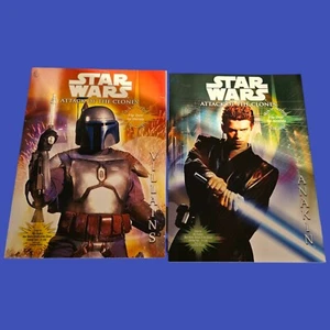 Star Wars Episode II Attack of the Clones Movie Scenes Flip Coloring Books 2x - Picture 1 of 8