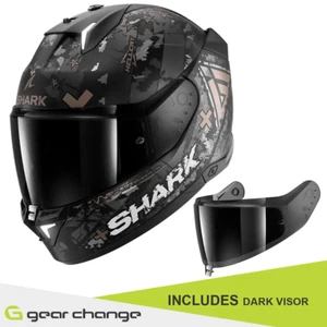 Casco de motocicleta Shark Skwal i3 Hellcat mate KUA - Incluye visera oscura - Imagen 1 de 10