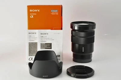 Sony E PZ 18-105mm f/4 G Wide Angle Zoom lens E mount w/box, hood [MINT] #1056 - image 1 of 4