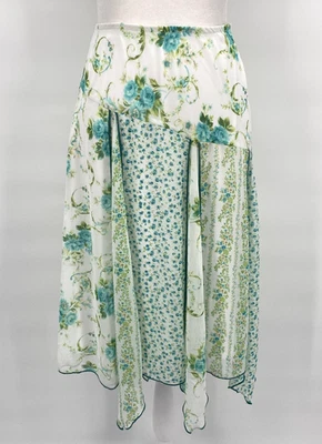 Falda De Colección Años 90 AB Studio Para Mujer Mediana Floral Dobladillo Asimétrico Hada Grunge Foto 1 de 4