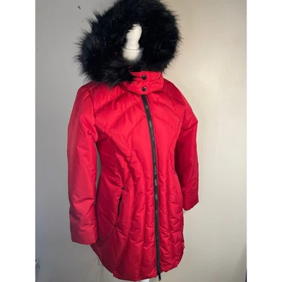 Monroe & Main Red Hooded Coat - Women's Size Small - Image 1 of 4