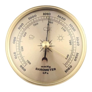 Barometer Air Pressure Gauge Convenient Reading Portable Round Accurate - Picture 1 of 7
