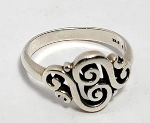 JAMES AVERY Sterling Silver Spanish Swirl Scroll Ring Size 6 - Picture 1 of 3