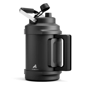 1 Gallon Insulated Water Bottle for Travel: 2-in-1 Straw Spout Lid, Dual Hand... - Picture 1 of 7