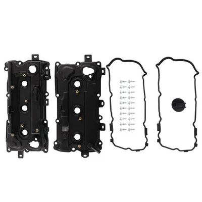 Engine Valve Cover Pair for Nissan Infiniti with Gaskets Cap Bolts 13264-JA10A - Image 1 of 4
