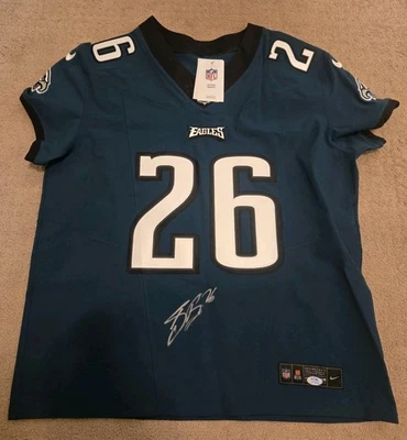 Saquon Barkley Signed AUTHENTIC Nike Vapor FUSE Elite #26 Eagles Jersey AUTO PSA - Image 1 of 4