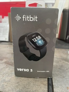 Fitbit Versa 3 Wristband Activity Tracker - Black (FB511BKBK) (H) - Picture 1 of 5