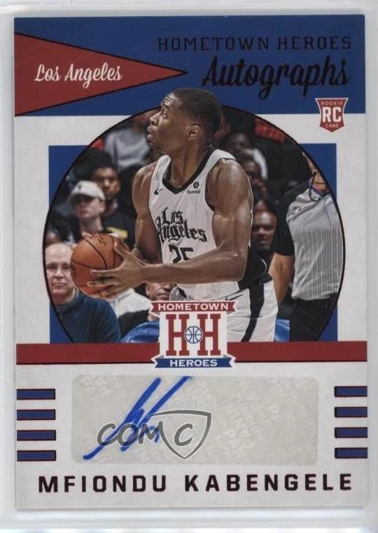 2019-20 Panini Chronicles Hometown Heroes Rookie Red Mfiondu Kabengele Auto RC - Image 1 of 2